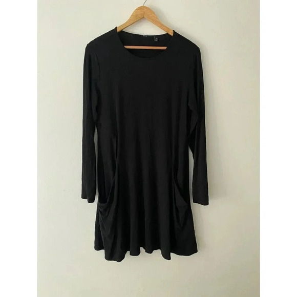 Betabrand Dress Women's Size Small Summer Nights Black Tunic - Picture 2 of 9